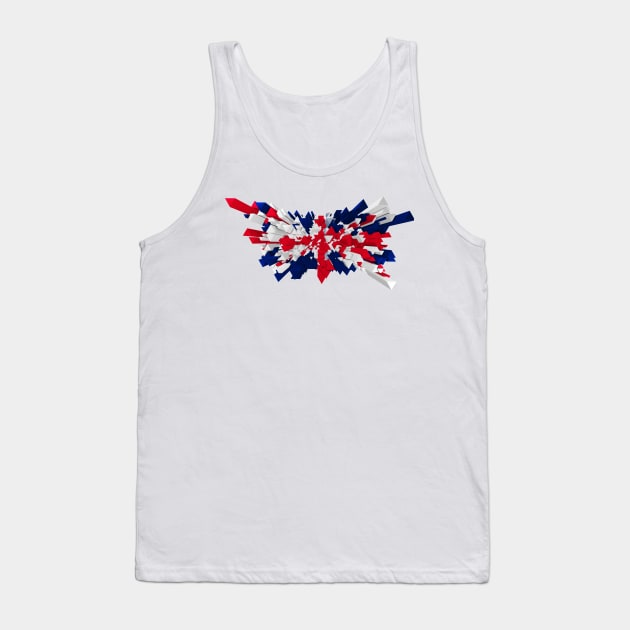 Abstract Flag of Great Britain made of triangles Tank Top by Inch